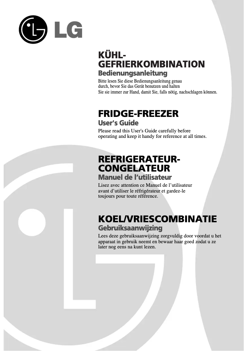 Page 1 de la notice Manuel utilisateur LG GC-B399BBQW