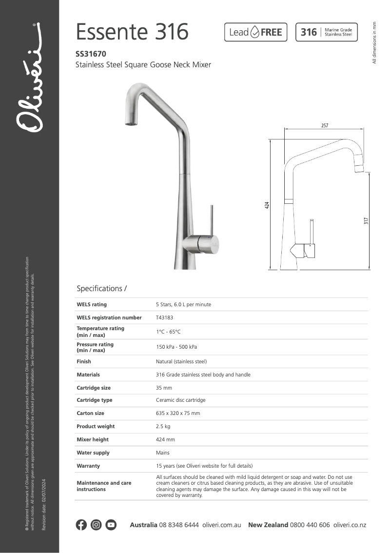 Image de la première page du manuel de l'appareil Essente SS31670
