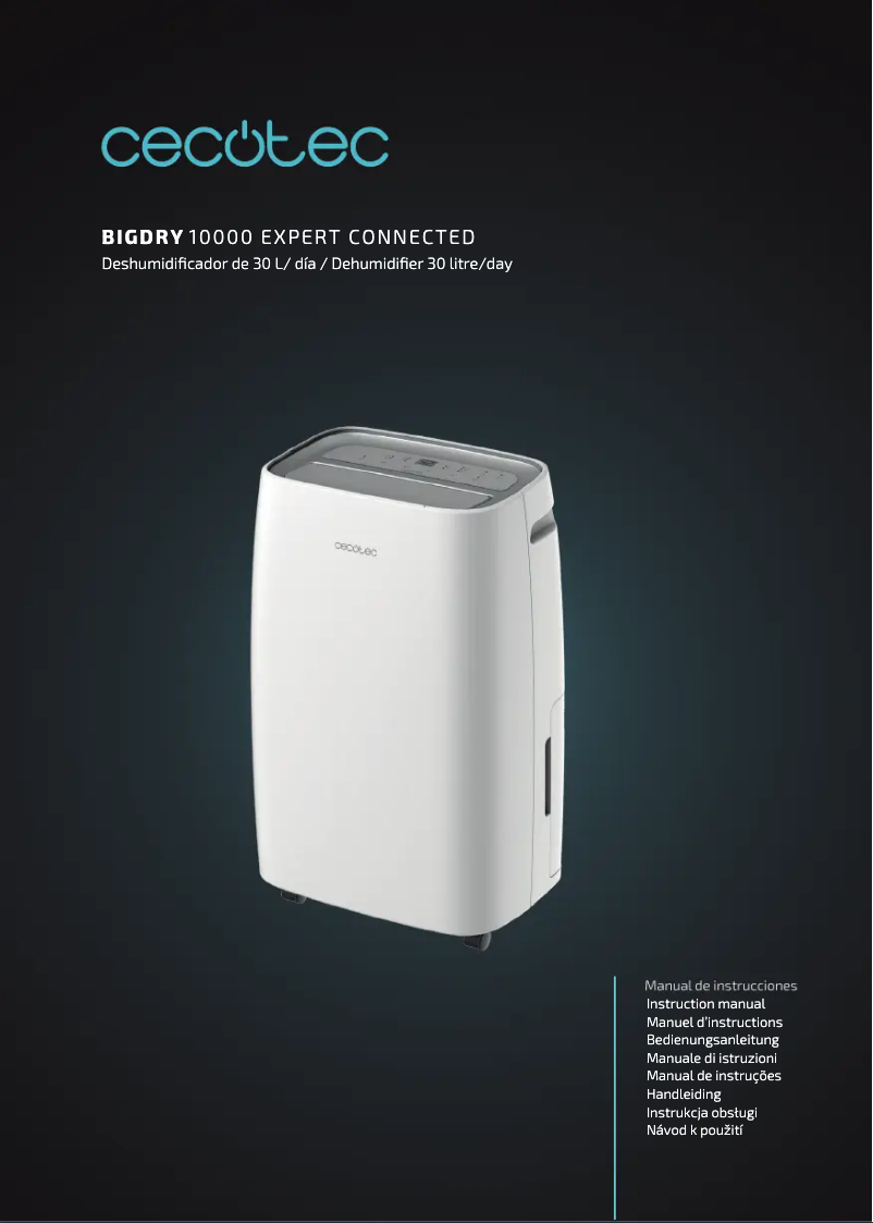 Page 1 de la notice Manuel utilisateur Cecotec BigDry 10000 Expert Connected