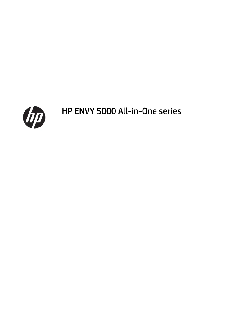 Page n°1 - Manuel utilisateur HP ENVY 5030 All-in-one