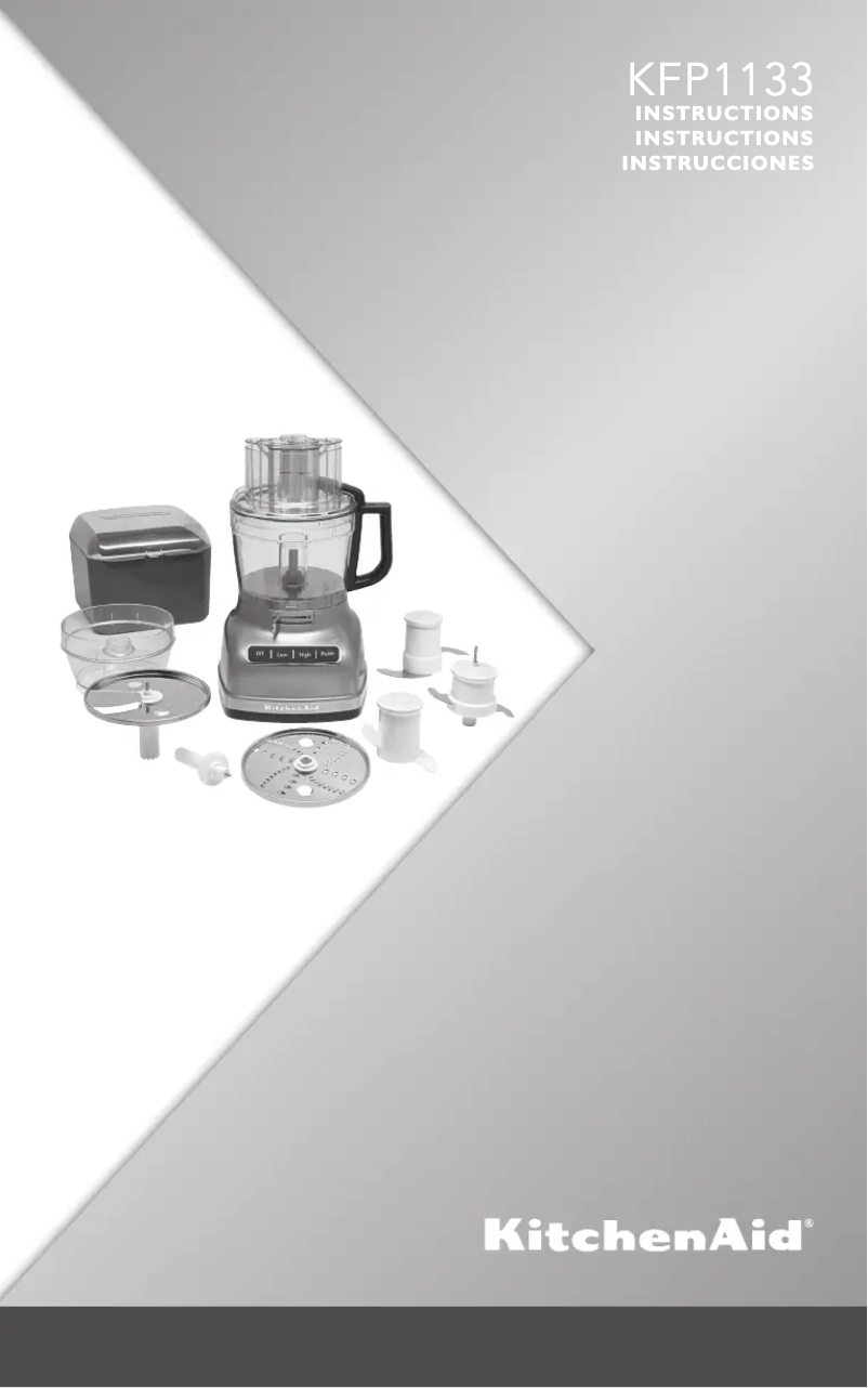 Page n°1 - Manuel utilisateur KitchenAid KFP1133ACS