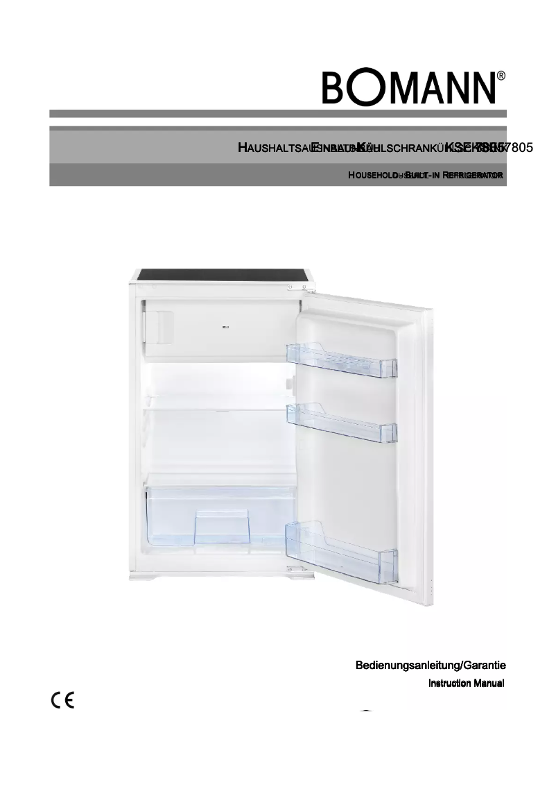 Image de la première page du manuel de l'appareil KSE 7805