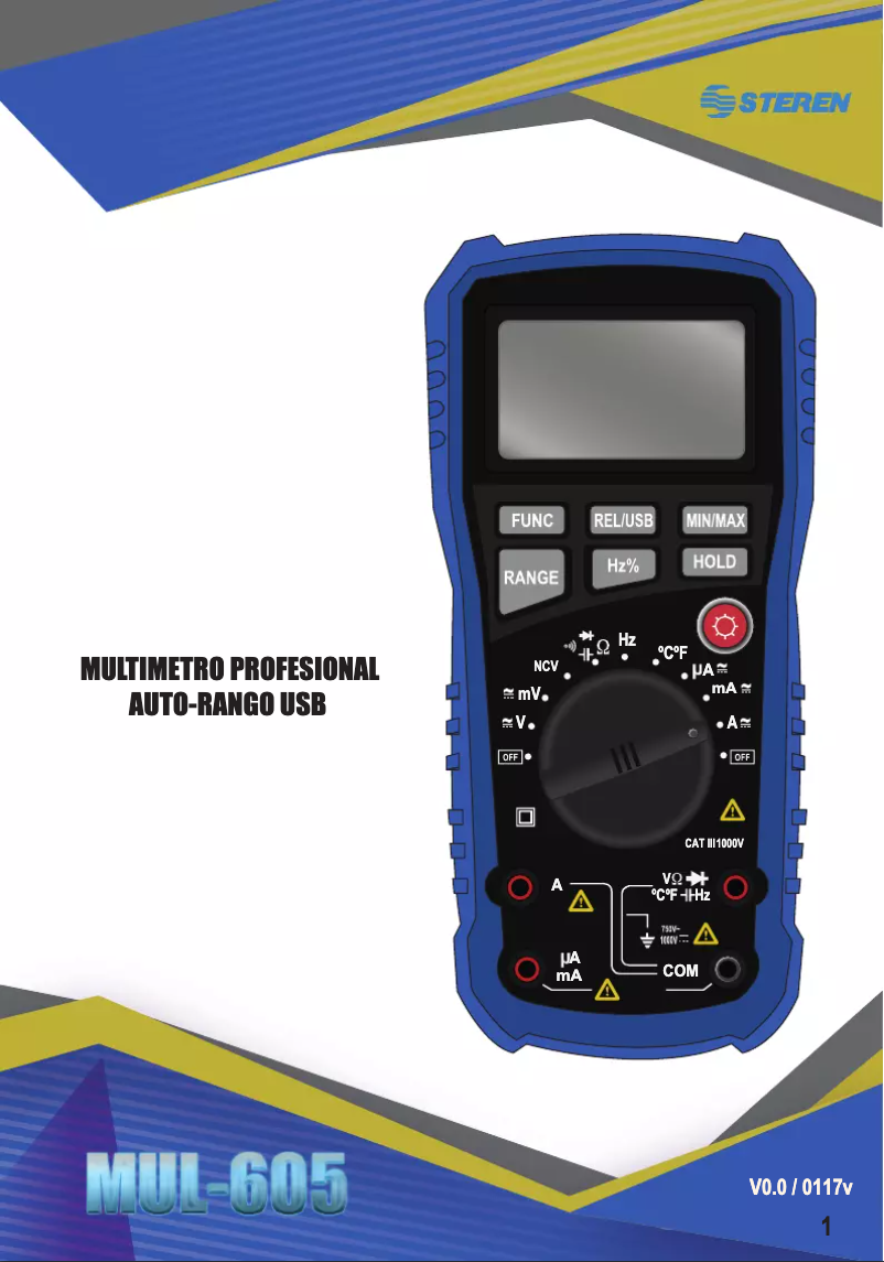 Image de la première page du manuel de l'appareil MUL-605