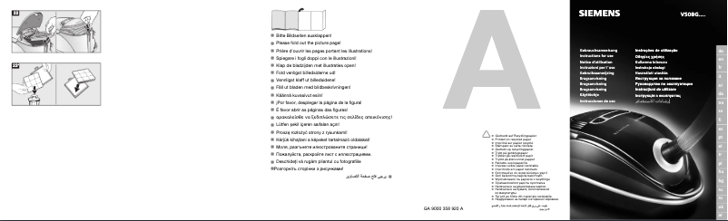Page 1 de la notice Manuel utilisateur Siemens VS08G1668
