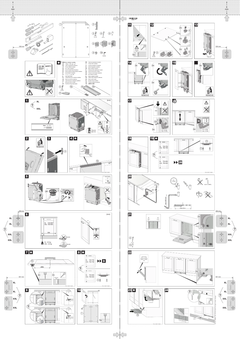 Page 1 de la notice Guide d'installation Gorenje GV66261