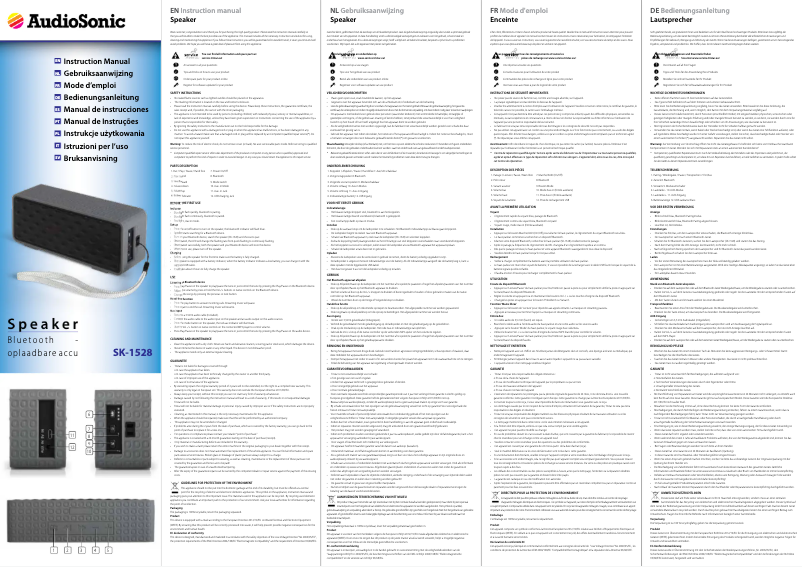 Page 1 de la notice Manuel utilisateur TriStar SK-1528