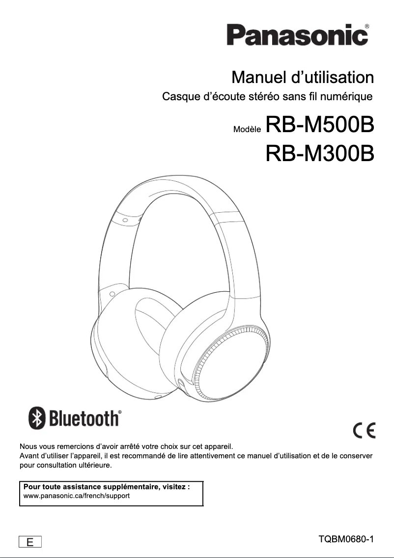 Image de la première page du manuel de l'appareil RB-M300B