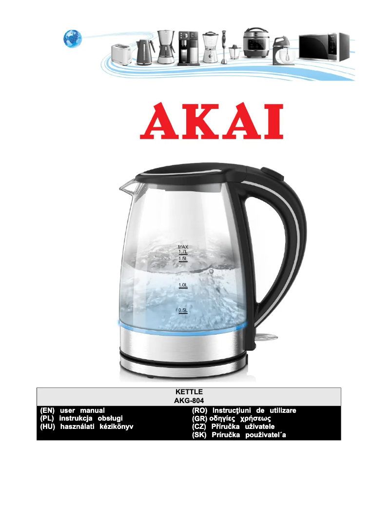 Página 1 del manual Manual de usuario AKAI AKG-804