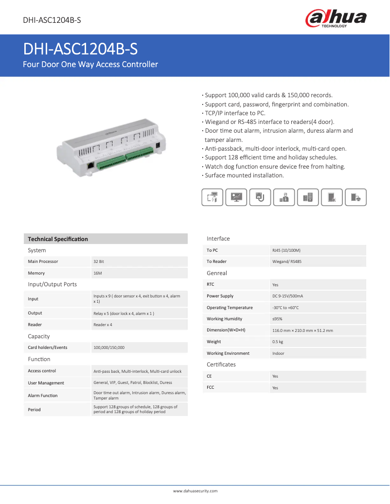 Image de la première page du manuel de l'appareil ASC1204B-S