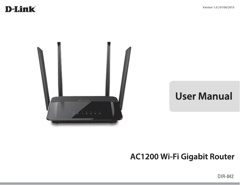 Page 1 de la notice Manuel utilisateur D-Link AC1200 Dual Band