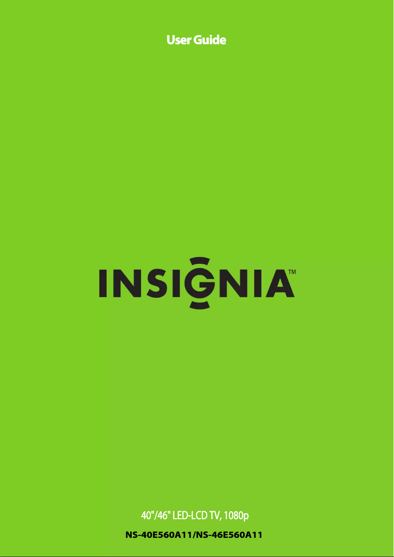 Image de la première page du manuel de l'appareil NS-46E560A11