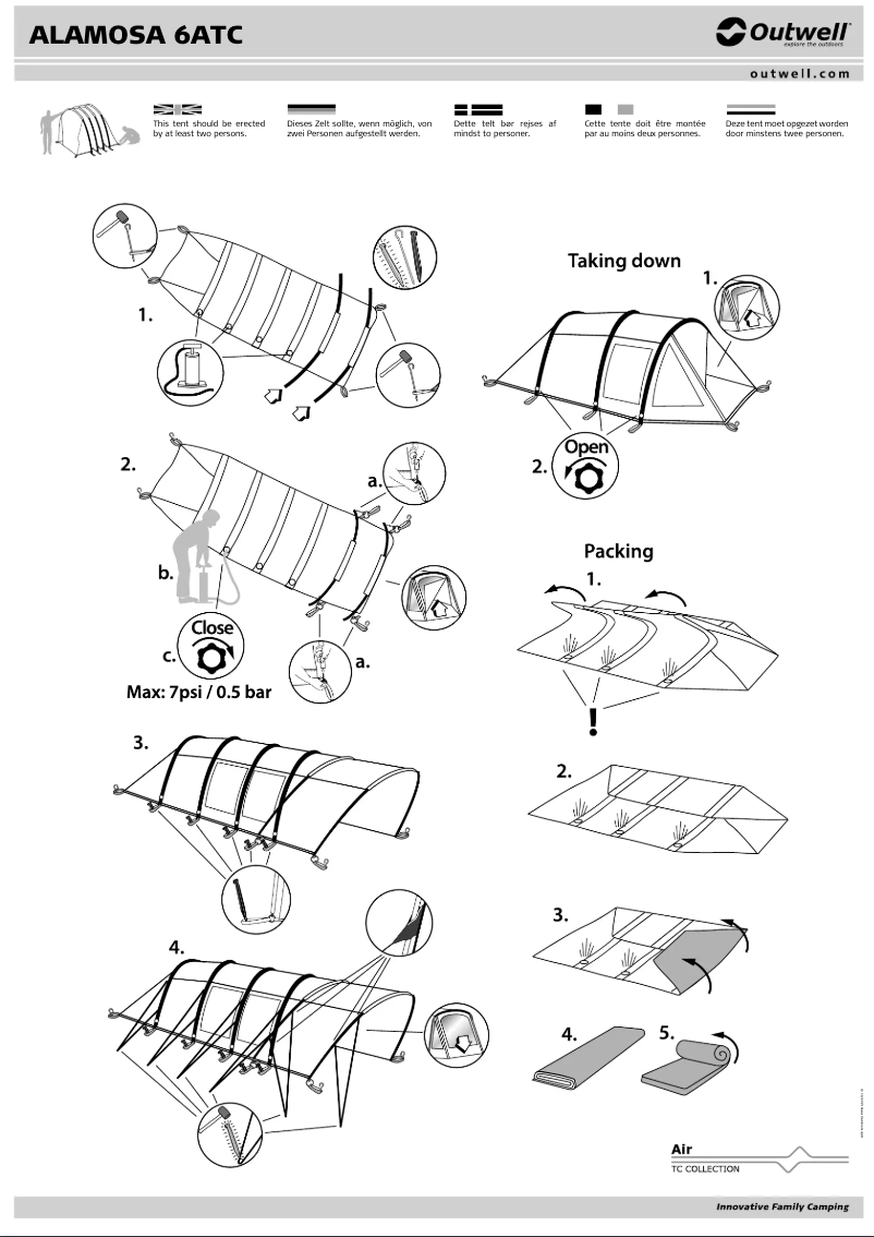 Imagen de la primera página del manual del dispositivo Alamosa 6ATC