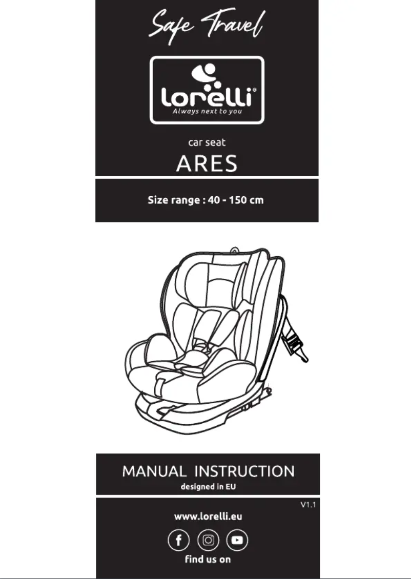 Page 1 de la notice Manuel utilisateur Lorelli Ares