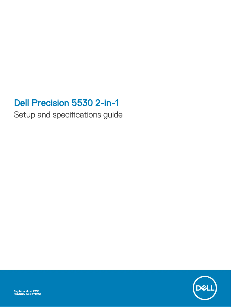 Page n°1 - Manuel utilisateur Dell Precision 5530