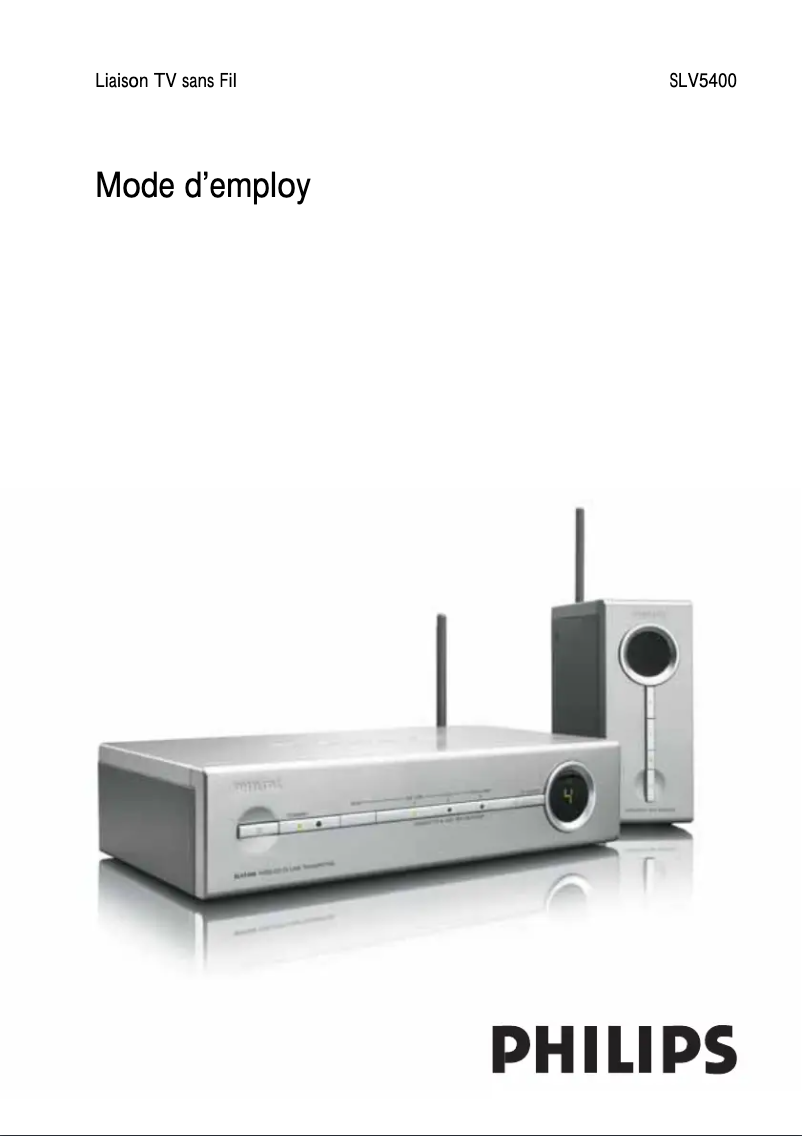 Image de la première page du manuel de l'appareil SLV5400