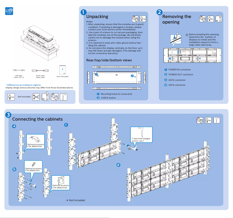 Page n°1 - Guide de démarrage rapide Philips 41BDL7219L