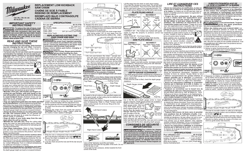 Página 1 del manual Manual de usuario Milwaukee 49-16-2723