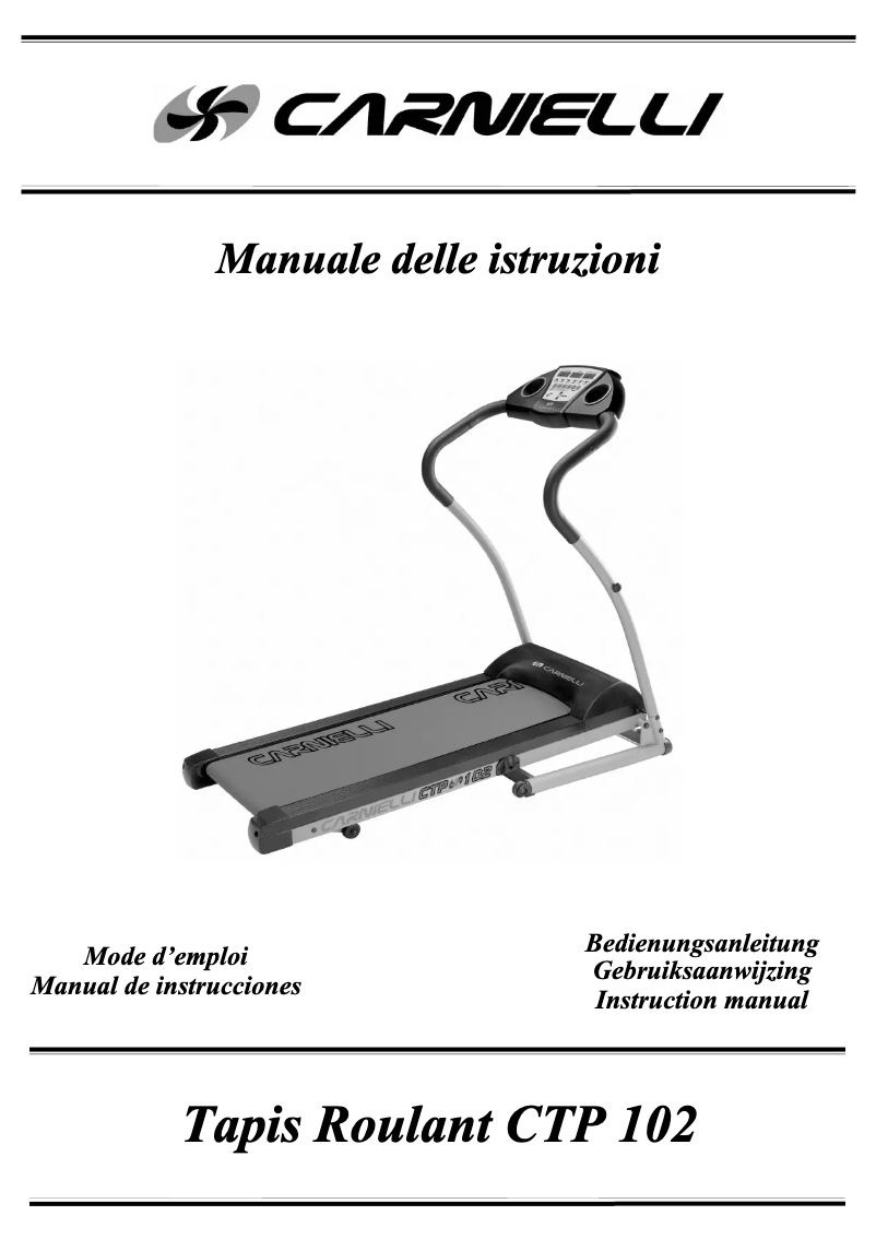 Image de la première page du manuel de l'appareil CTP 102