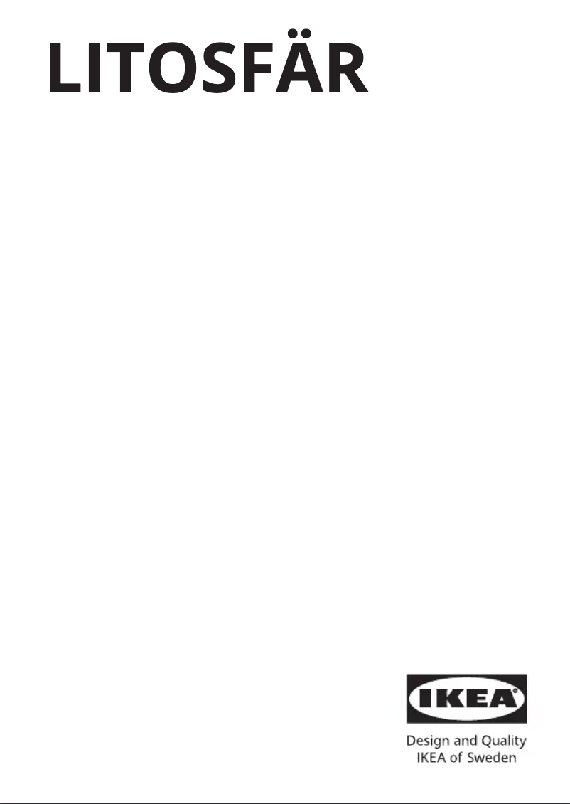 Page 1 de la notice Manuel utilisateur Ikea LITOSFÄR 104.924.84