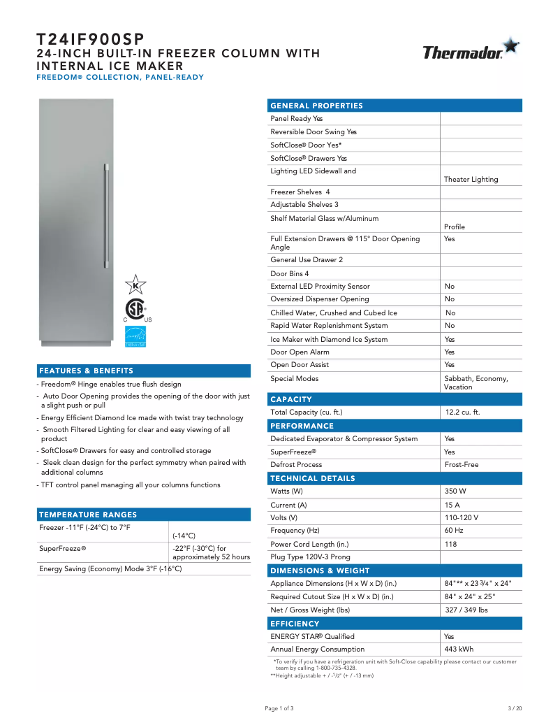 Image de la première page du manuel de l'appareil T24IF900SP
