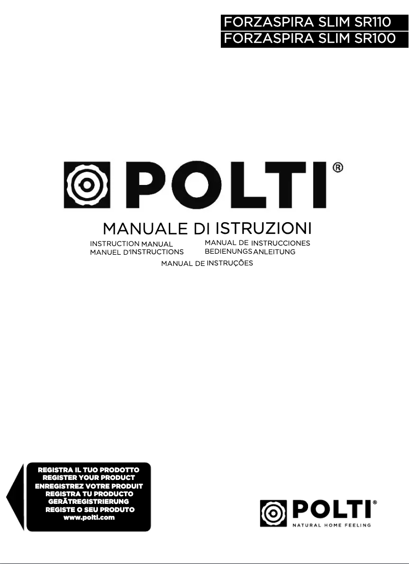 Page n°1 - Manuel utilisateur Polti Forzaspira Slim SR110