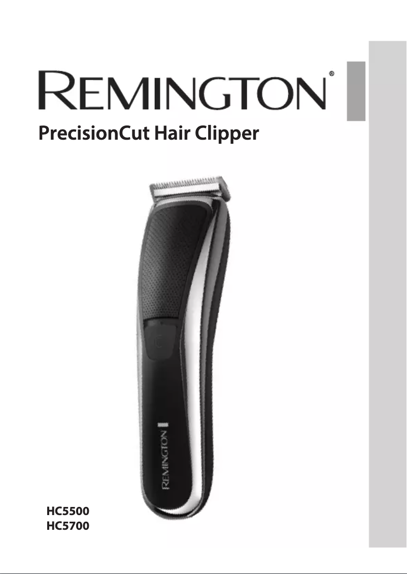 Page n°1 - Manuel utilisateur Remington PrecisionCut HC5500