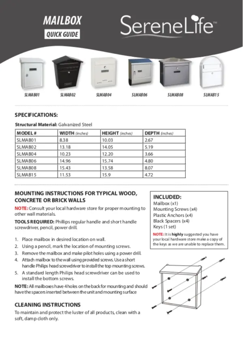 Image de la première page du manuel de l'appareil SLMAB08