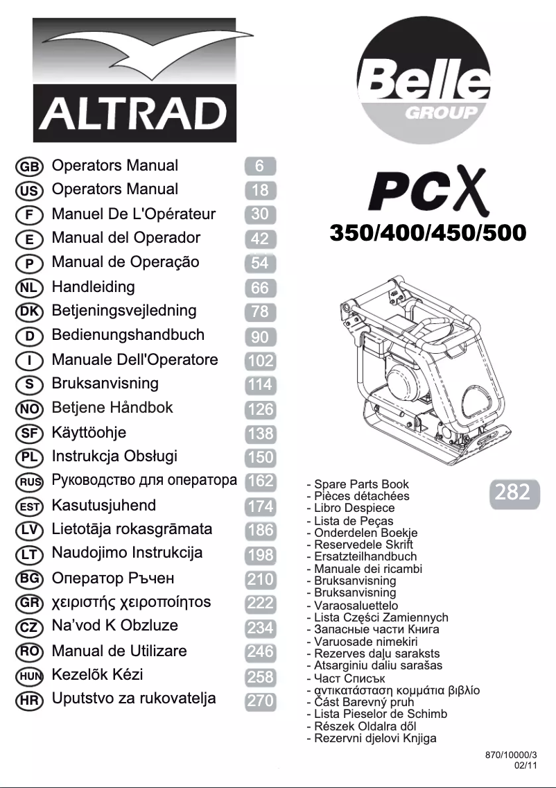 Page n°1 - Manuel utilisateur Lescha BELLE PCX 500