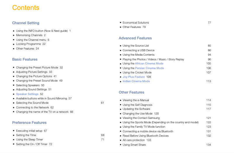 Image de la première page du manuel de l'appareil UA32M4100AR