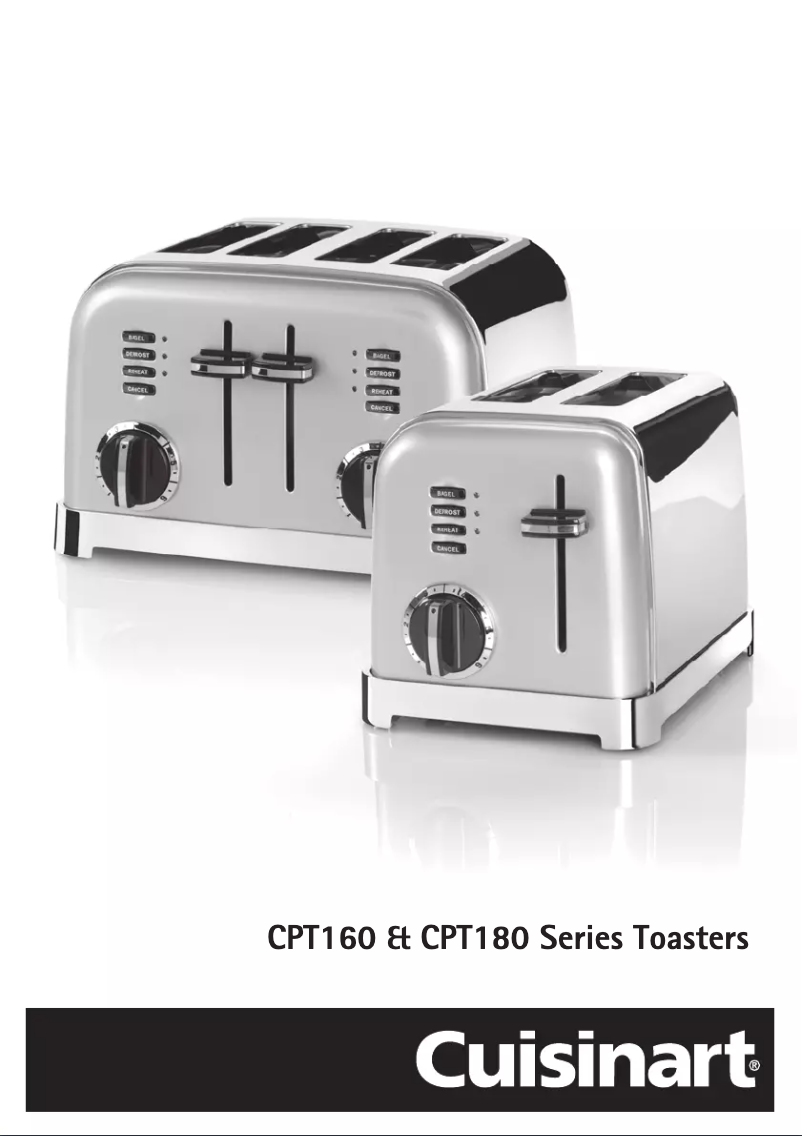 Page 1 de la notice Manuel utilisateur Cuisinart CPT180GU