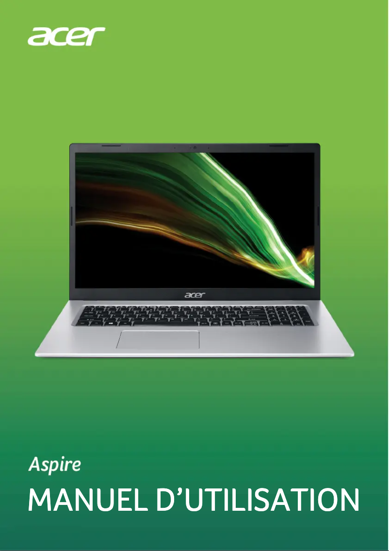 Page 1 de la notice Manuel utilisateur Acer Aspire 3