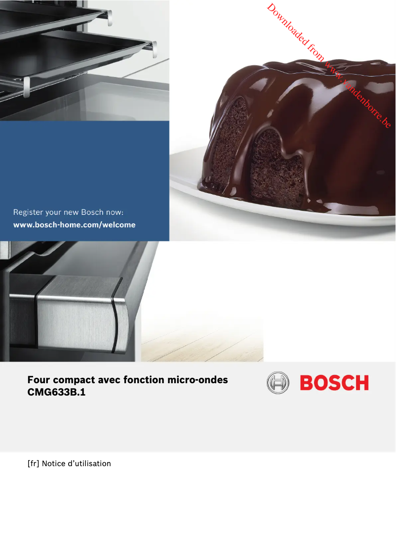 Page 1 de la notice Manuel utilisateur Bosch CMG633BS1