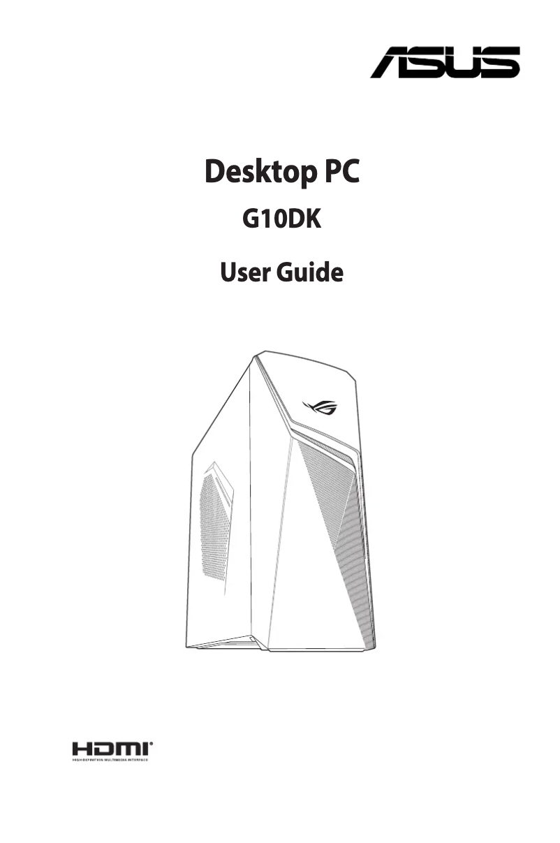 Page n°1 - Manuel utilisateur Asus G10DK