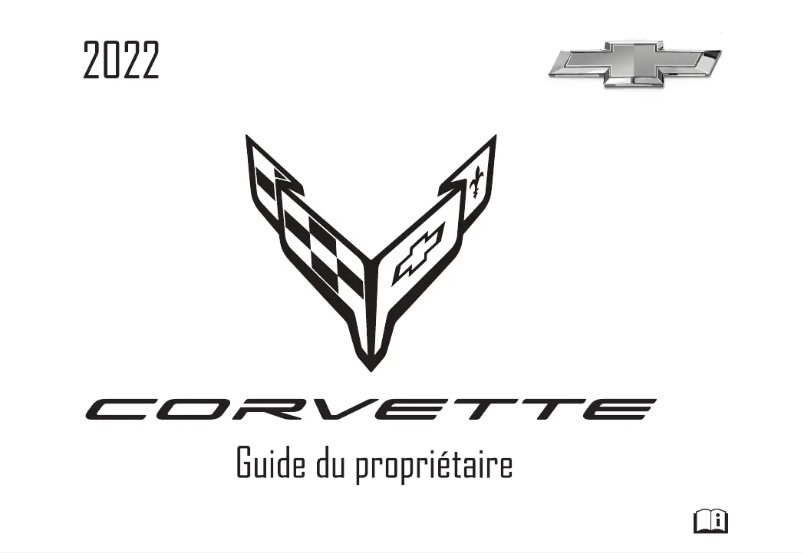 Page n°1 - Manuel utilisateur Chevrolet Corvette (2022)