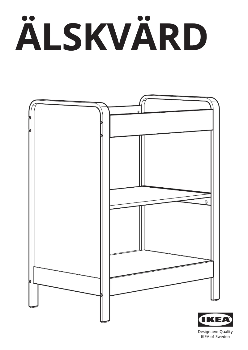 Page 1 de la notice Manuel utilisateur Ikea ÄLSKVÄRD 204.666.82