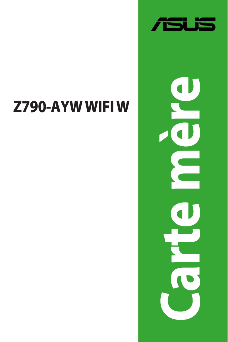 Page 1 de la notice Manuel utilisateur Asus Z790-AYW WIFI W