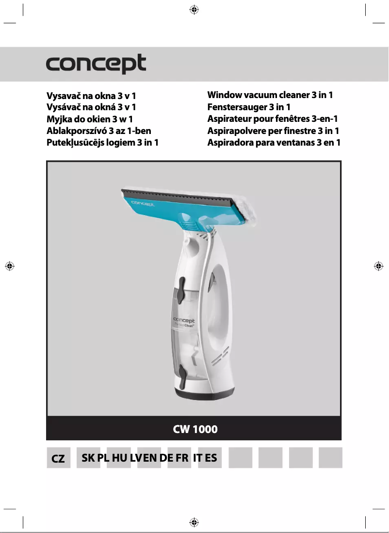 Page n°1 - Manuel utilisateur Concept Perfect Clean CW1000