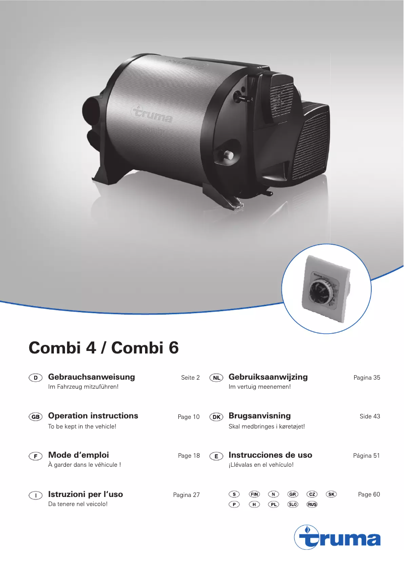 Page 1 de la notice Manuel utilisateur Trumatic Combi 6