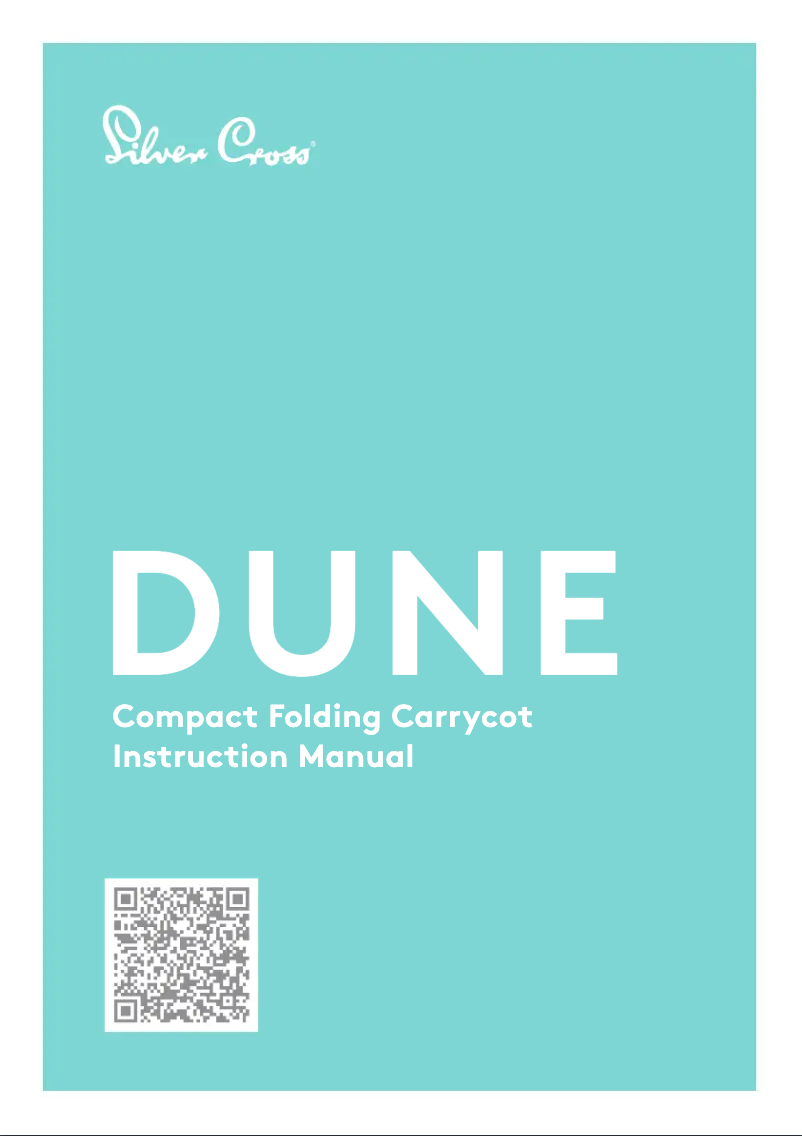 Page 1 de la notice Manuel utilisateur Silver Cross Dune Compact Folding Carrycot