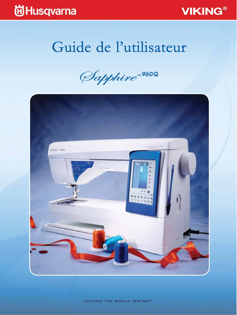 Page n°1 - Manuel utilisateur Husqvarna-Viking Sapphire 960Q