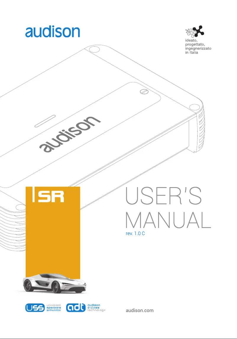 Page n°1 - Manuel utilisateur Audison SR5.600.2