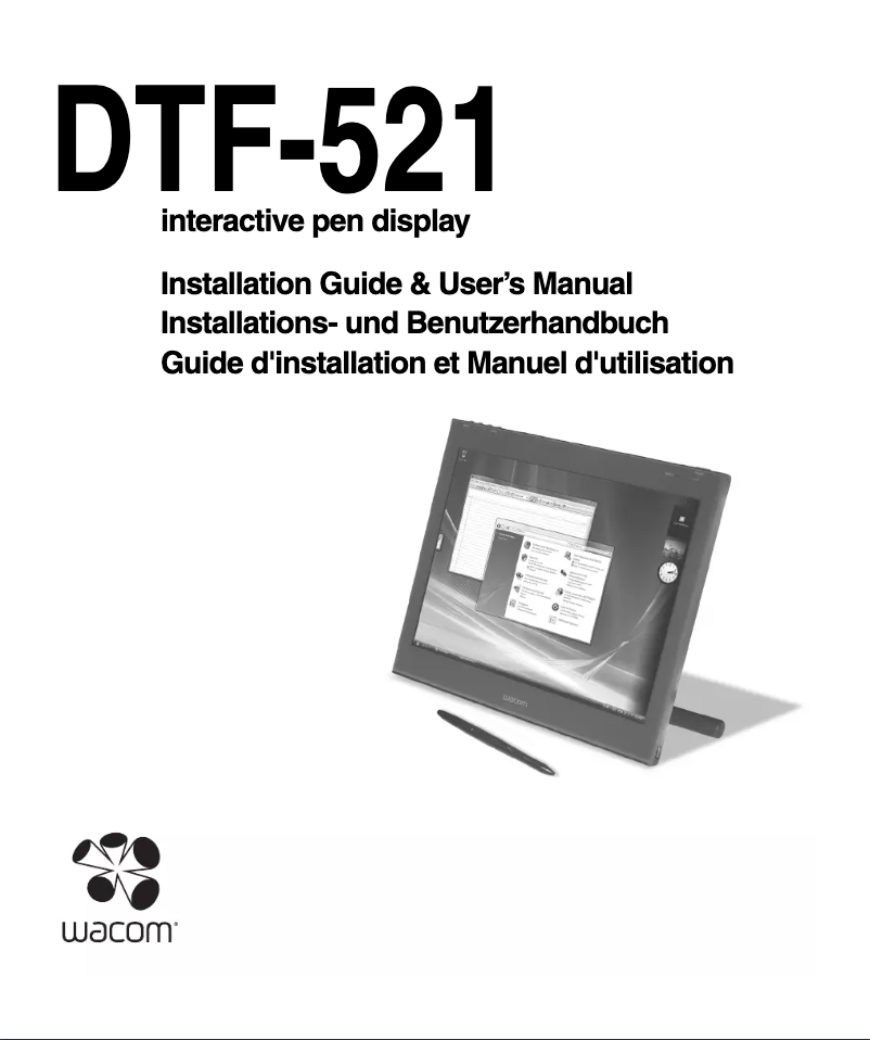 Page 1 de la notice Manuel utilisateur Wacom PL 521