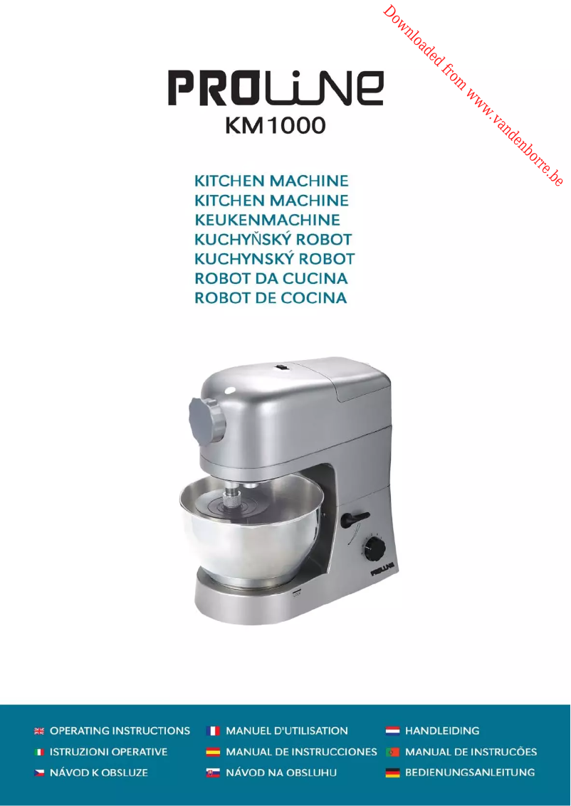 Page 1 de la notice Manuel utilisateur Proline KM1000