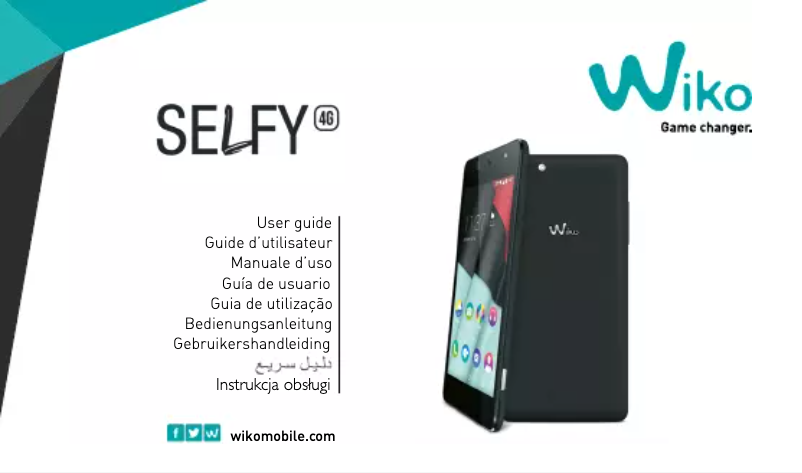 Page 1 de la notice Manuel utilisateur Wiko WI.SELFY4GWH