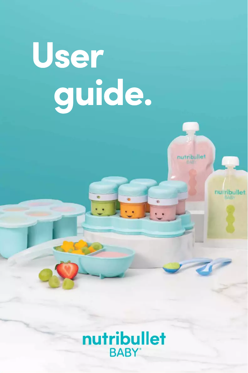 Image de la première page du manuel de l'appareil Baby & Toddler Meal Prep Kit
