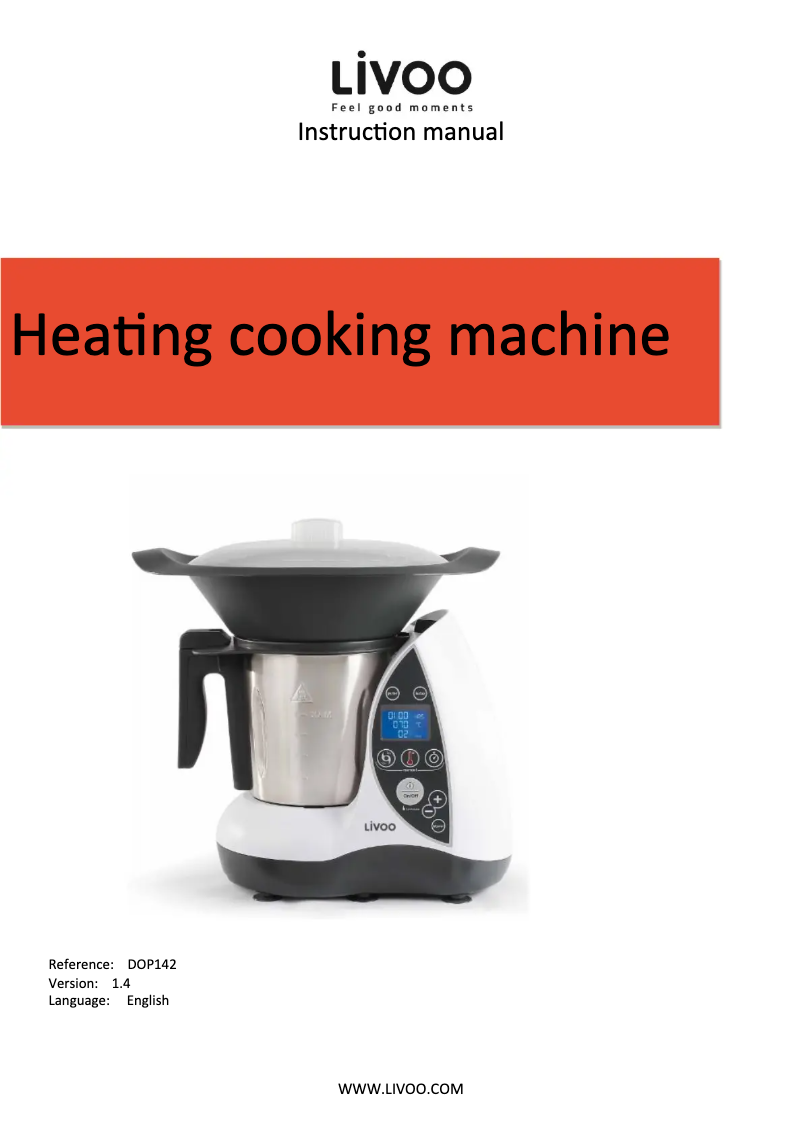 Page n°1 - Manuel utilisateur Livoo DOP142N