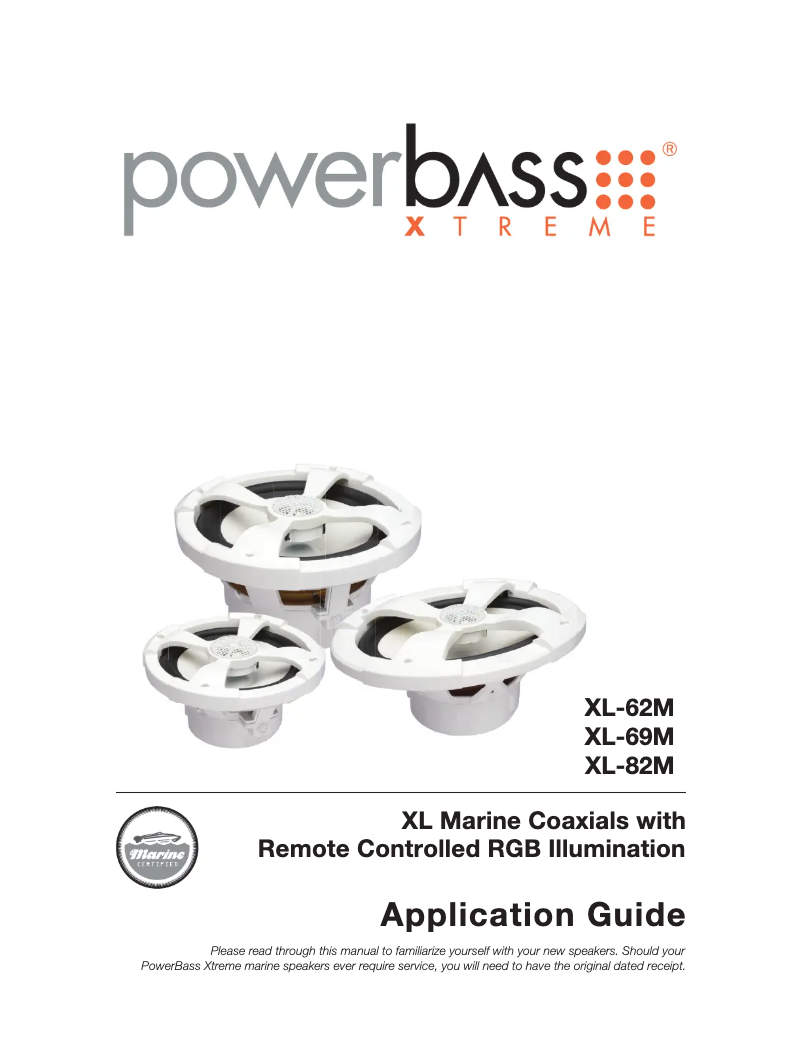 Page 1 de la notice Manuel utilisateur PowerBass XL-62M