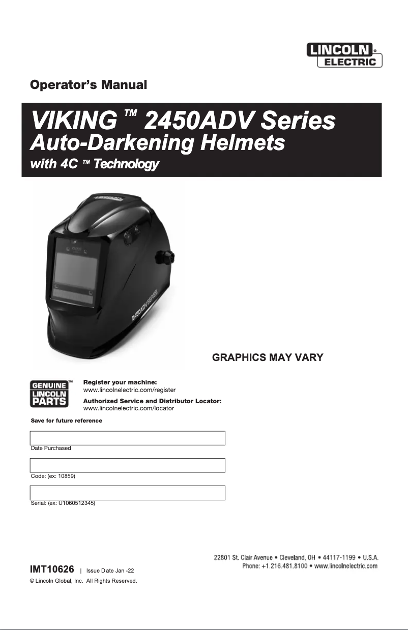 Imagen de la primera página del manual del dispositivo VIKING 2450 ADV