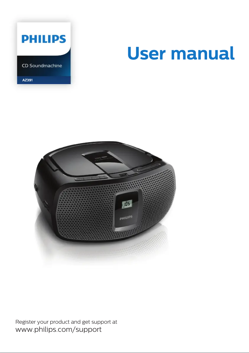 Page 1 de la notice Manuel utilisateur Philips AZ391