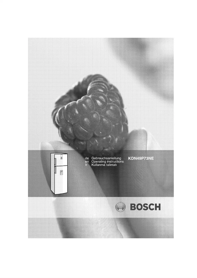 Page 1 de la notice Manuel utilisateur Bosch KDN49P73NE